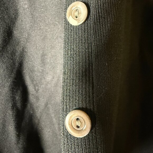 Maria Di Ripabianca Cardigan Short Sleeve- Twin Sweater Set Black Sz 8 - Picture 4 of 14